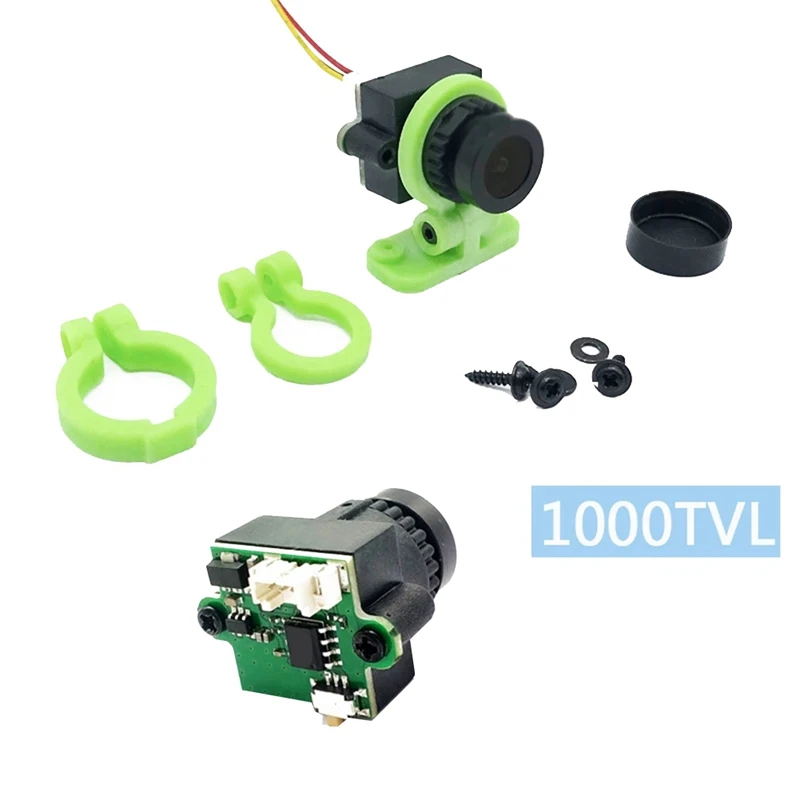 เครื่องส่งสัญญาณ FPV vtx 5.8GHz 2W + กล้อง1000TVL เครื่องส่งสัญญาณวิดีโอ48CH 2000mW สำหรับโดรนระยะไกล