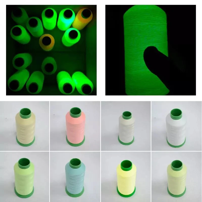 1 Roll Luminous Embroidery Threads Glow In The Dark Needlework Yarn Handmade Cross Stitch Cord Sewing Line Spool Materials Craft