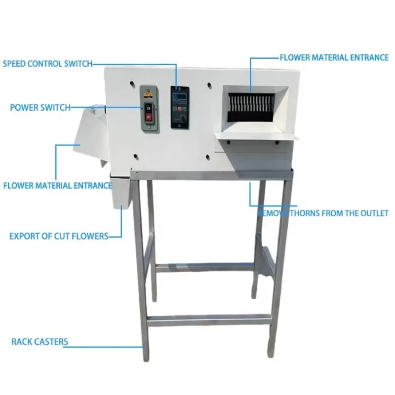 قاطع جذع الورد التجاري 220 فولت وأداة إزالة الشوك الفعالة لتقليم الأوراق والجذع #2