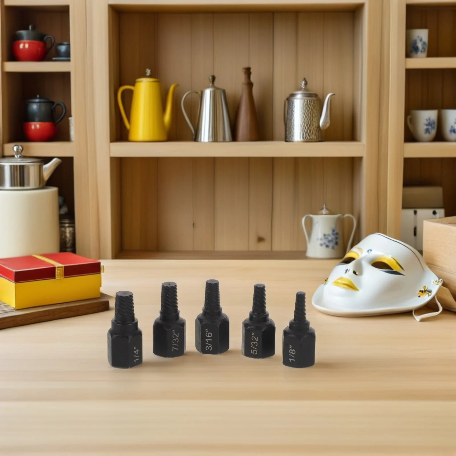 5 قطعة مجموعة النازع الترباس متعددة سبلاين دوامة الناي لإزالة المسمار كسر جردت الثقيلة الكربون الصلب المسمار التالف #3