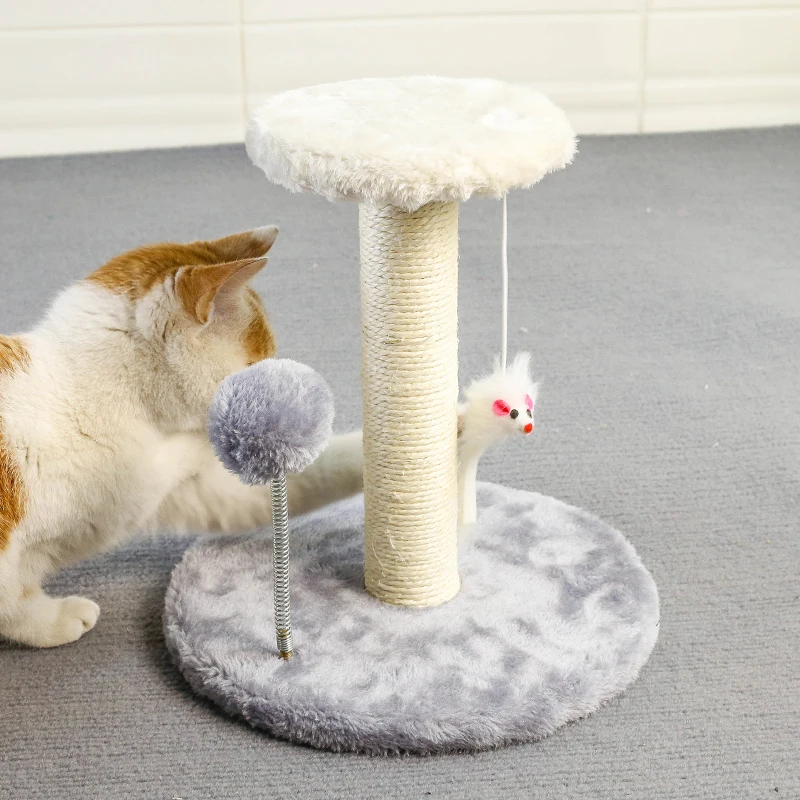 Cat Tree Cat Climbing Tower w/Cat Toy Mice Frame Furniture Scratching Post for Kitty Climber House Cat Play Tower ActivityCentre