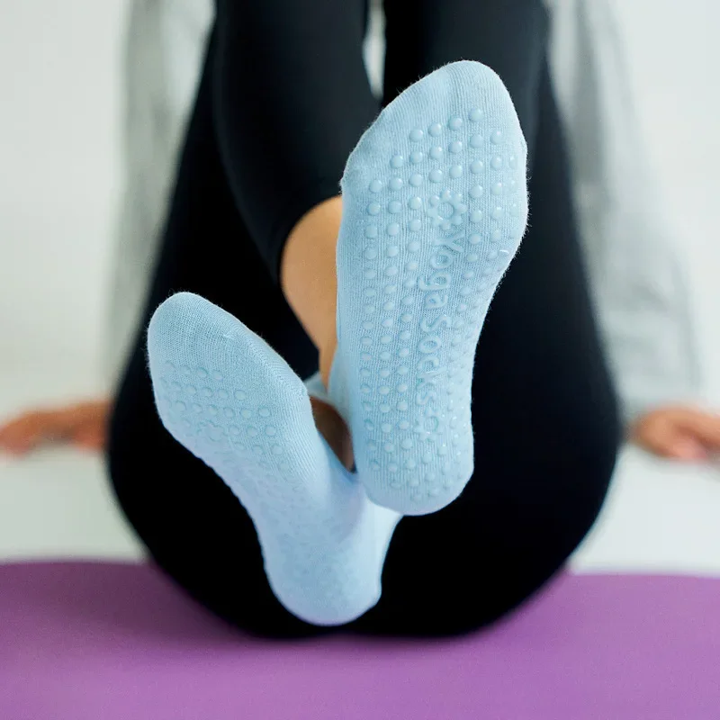 NEUE Mode Frauen Hohe Qualität Pilates Socken Anti-Slip Atmungsaktive Backless Yoga Socken Knöchel Damen Ballett Dance Sport Socken