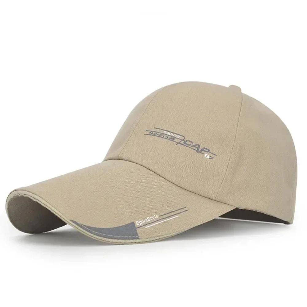 Sports Cap Mens  For Fish Outdoor Fashion Line Baseball  Long Visor Brim Shade Snapback Sun Hat Bone Gorras
