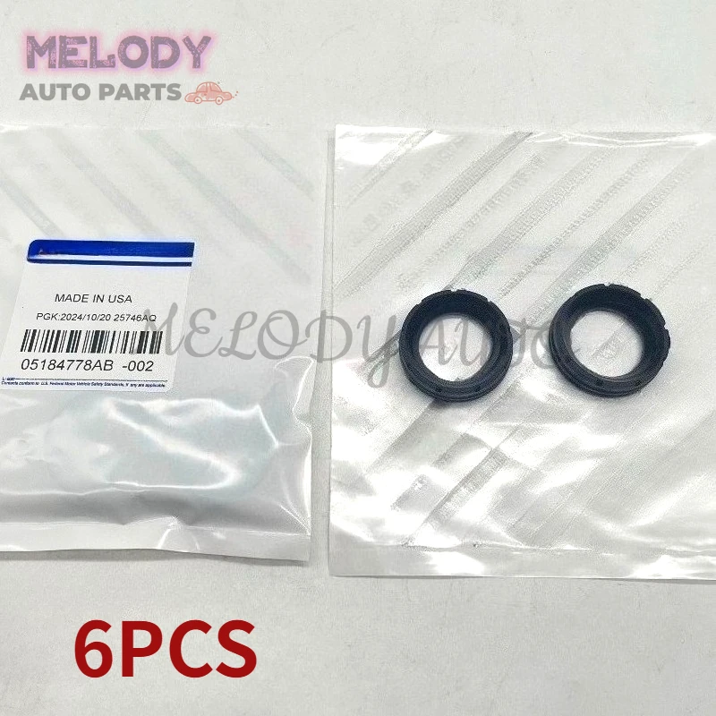 

6PCS/Set 05184778AB 5184778AB Spark Plug Gasket for Chrysler 300 300C Pacifica Dodge Journey Challenger Jeep Cherokee