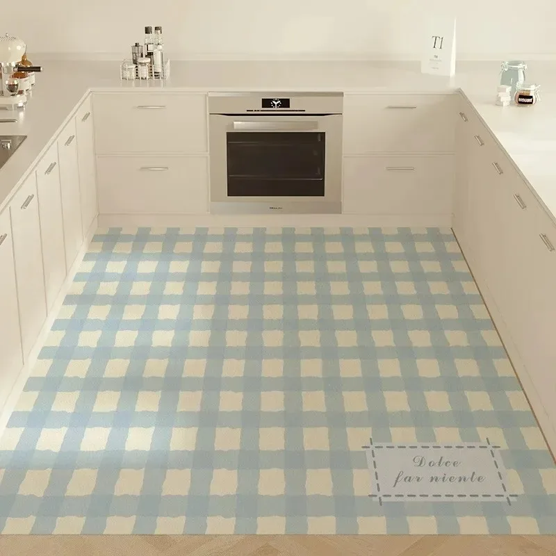 Grid Pattern Carpet Dreamy Color Scheme Girlish Heart Decoration Anti Slip Rug Living Room Home Fashionable and Beautiful Mat