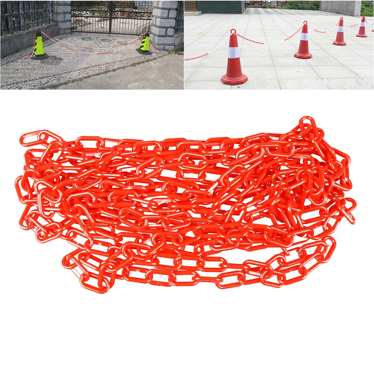 Rantai Plastik, Rantai Pengaman, Pembatas Rantai, Rantai Penghalang, Rantai Garasi, Pelindung Rantai, Sabuk Pengaman