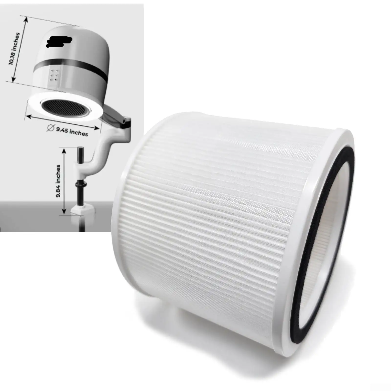Household Vacuum Air Purifier Replacement Filter 1Pcs Washable High Durability Cleaning Accessory Filter