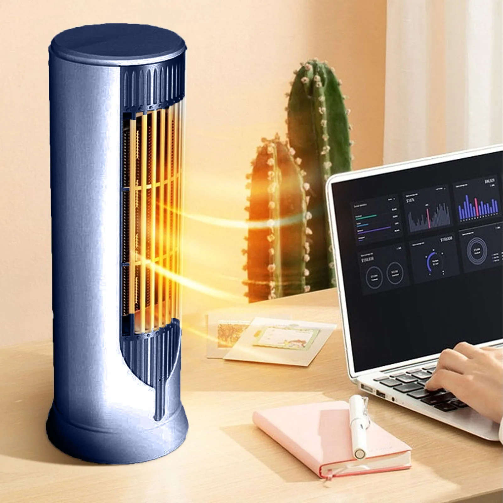 Desktop Space Heater Auto Power Off Energy Efficient Fast Heating  Ceramic Heater for Home  Electric Heater for Indoor