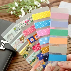 6 Pieces / Lot Portable Transparent Pvc Board Subpackage Plate Tape Masking Tape Package Planner Tool