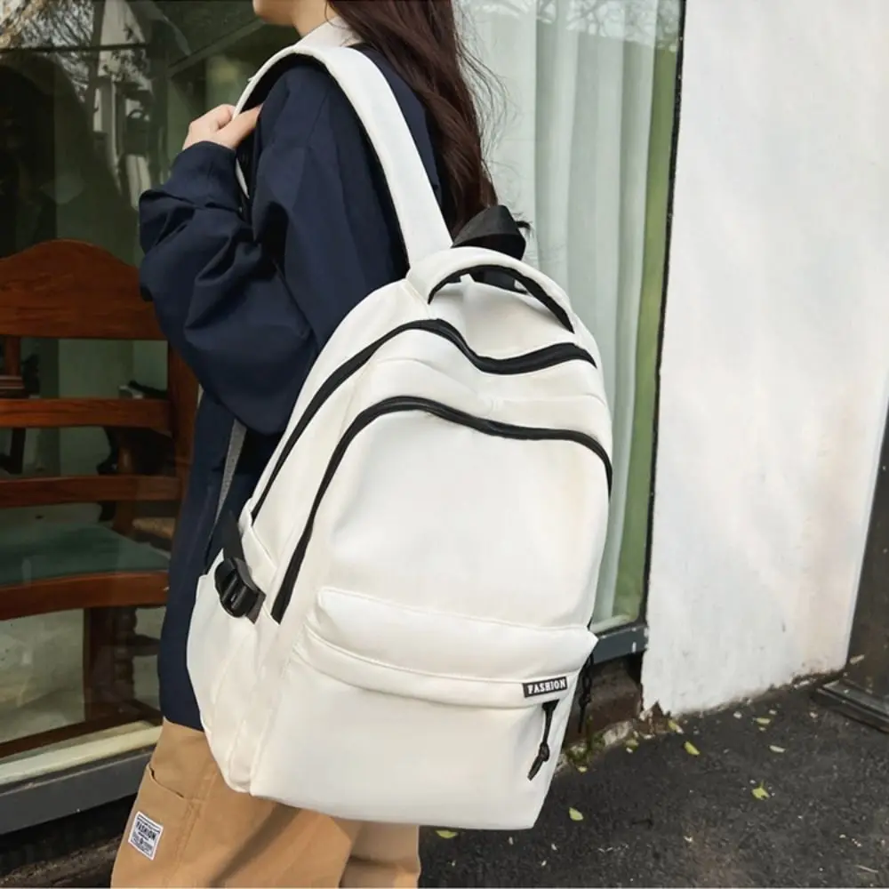 Large Capacity Students School Bag Simple Multifunctional Travel Backpack Waterproof Small Fresh Shoulders Bag For Women Man