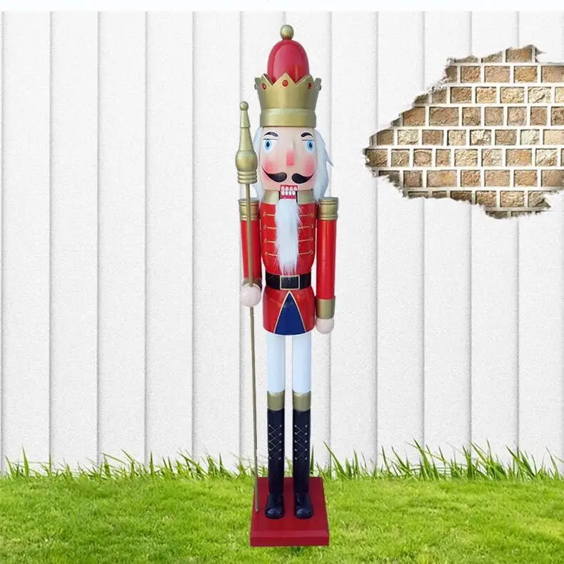 Creative Nutcracker 120cm Soldier Small Ornaments Room Christmas Table Decoration Living Room Entrance Home Decoration