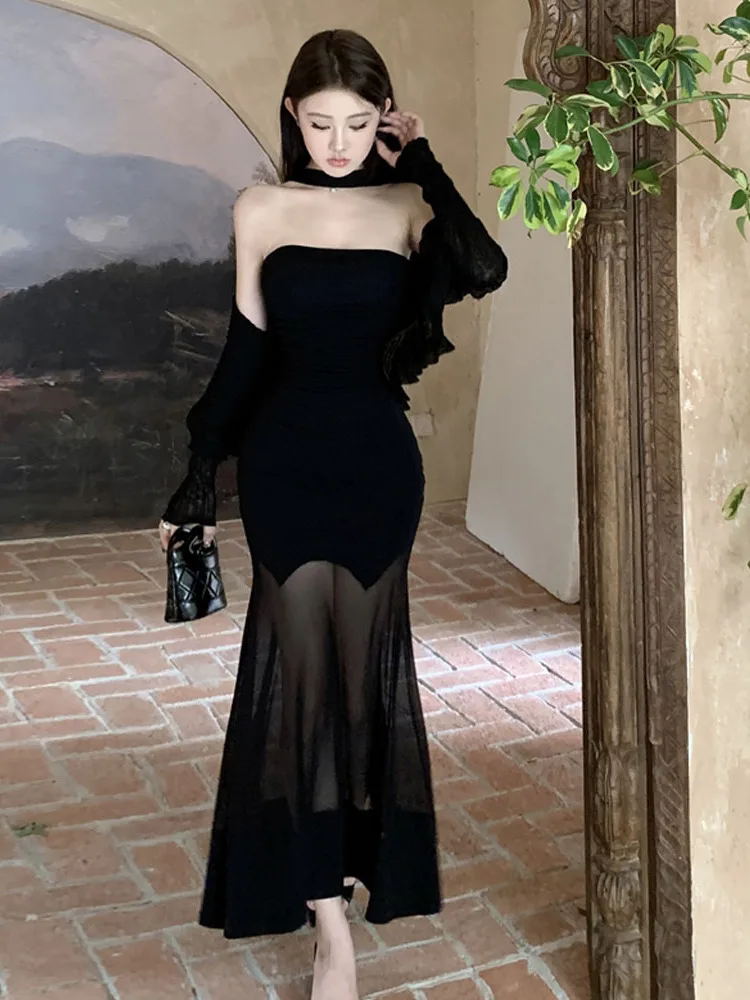 

Вязаный открытый кардиган с цветочным принтом Bla + сексуальный асимметричный кружевной комплект Dr Faionable из двух предметов для женщин 25-35 лет...