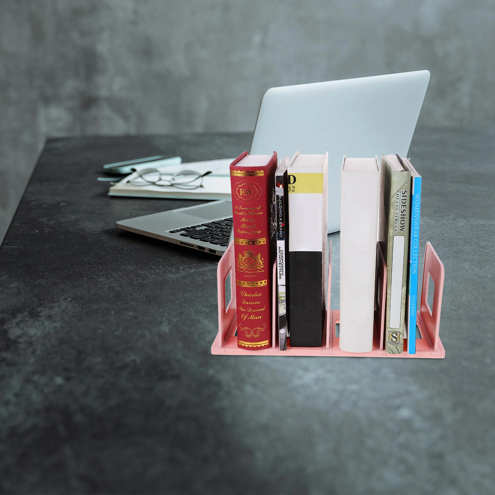 

Book Stand Desktop Stands Books Organizer Bookshelf Vertical Holder Clear File Sorter for Storage Tabletop