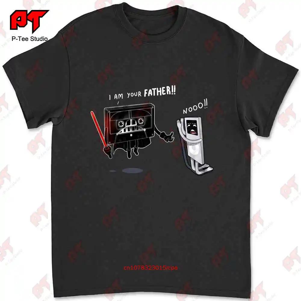 I Am Your Father Cassette Ipod Parody T-shirt VBZA