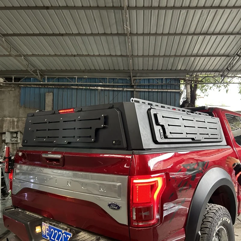 Dream Garage Factory  150 Truck Camper Aluminium Canopy 4X4 Hulix Pickupk Truck Hardtop Canopy Ranger For Raptor Tacoma Tund