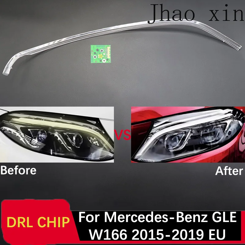 

Car Daytime Light DRL CHIP Lamp Tube for Mercedes-Benz GLE W166 Angel Eyes 2015-2019 EU Circuit Board White Light Ballast Module