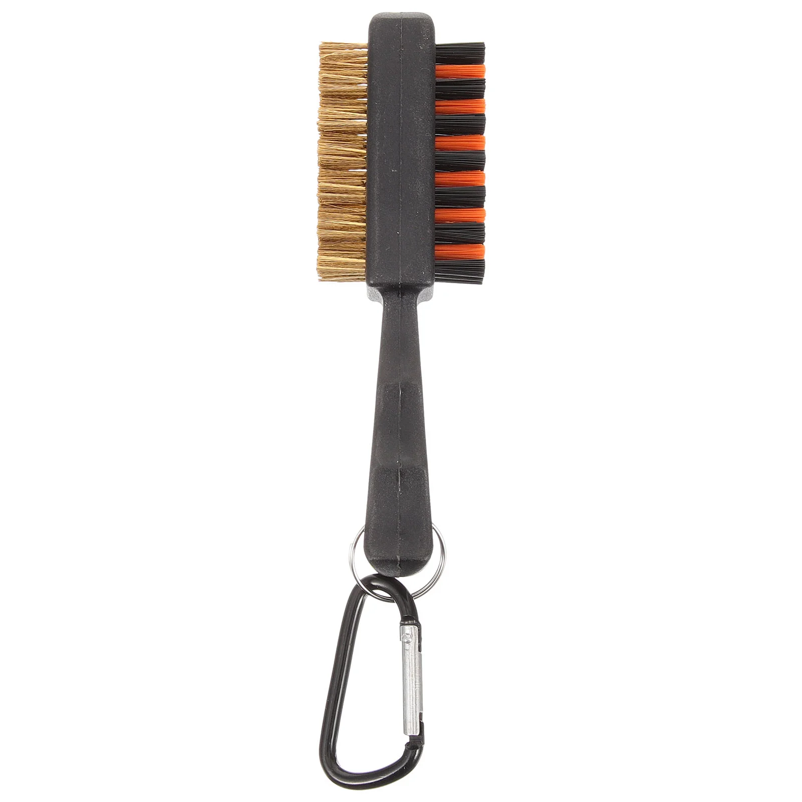 Golf Club Cleaning Brush Short Double-sided with Carabiner Tool Accessories Cleaner Nylon Wool Washing Reusable