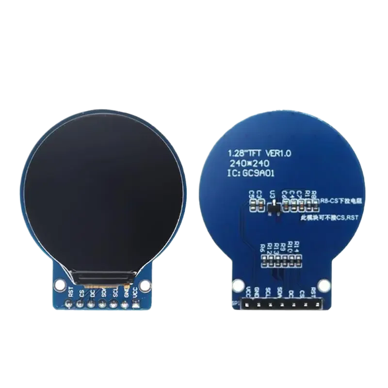 1-2 pièces écran TFT 1.28 pouces Module d'affichage LCD rond rvb 240*240 GC9A01 pilote 4 fils Interface SPI 240x240 PCB pour Arduino