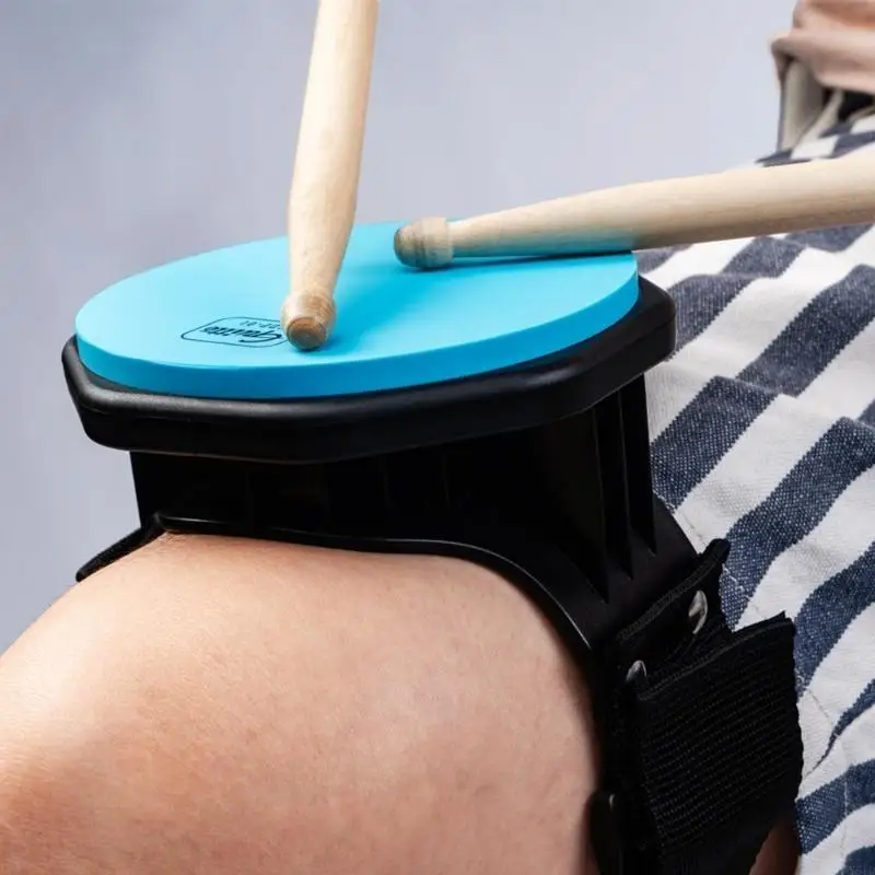 

Y51D Portable Drum Practice Pad Leg Practice Dumb Drum with Strap Easy to Play