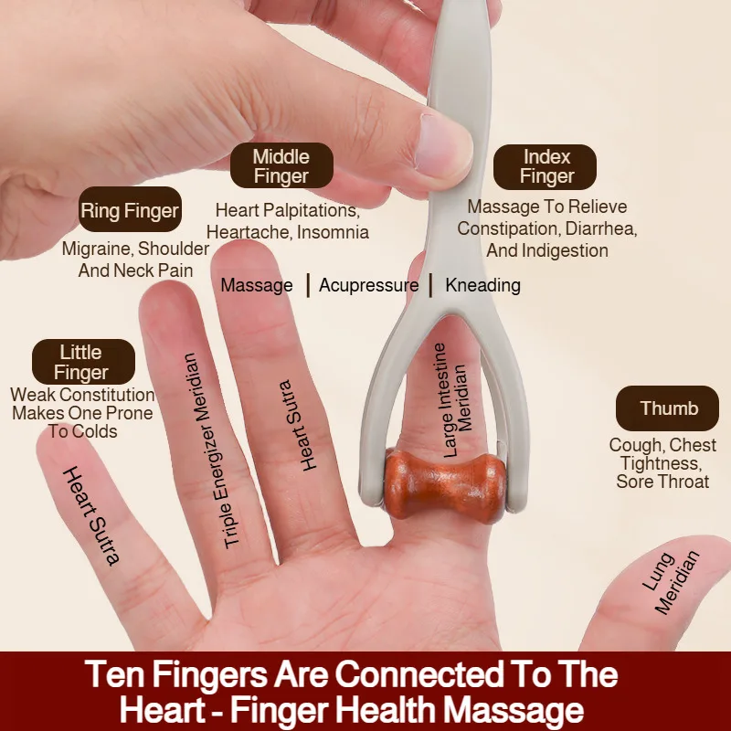 Wałki do masażu palców, rozluźniające stawy i wspomagające wygładzenie dłoni, wydłużanie i zacienianie dłoni u dorosłych, wielofunkcyjne urządzenie do masażu palców.