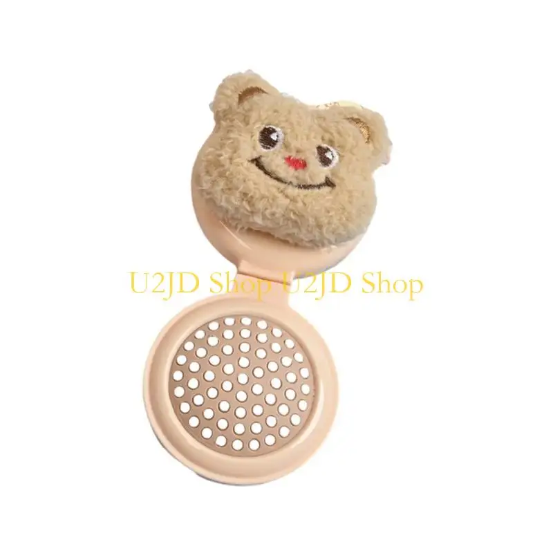 U2JD portátil BONITO Urso Espelho maquiagem e dobrável Ferramenta estilo para uso diário viagem e uso viagens