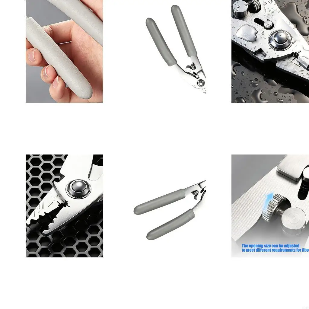 Metal Fiber Optics Cable Stripping Tool Fiber Optics Wire Stripper, Adjustable B03E