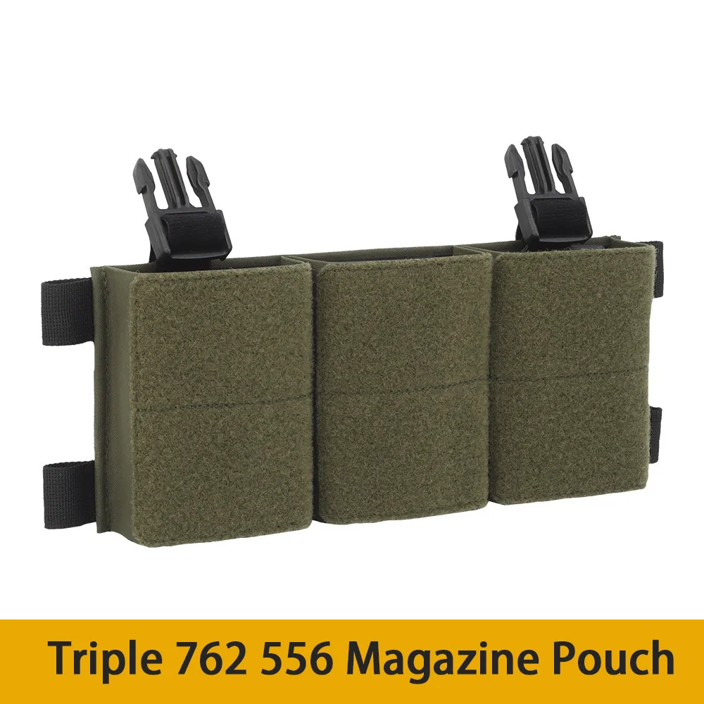 Tactical Triple 556 762 Magazine Pouch KYWI Placard SR AR SCAR G3 AK M4 Mag Bag LV119 HSP Vest Plate Carrier accessori Airsoft