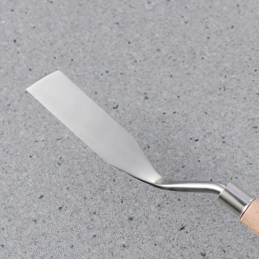 

Набор из 2 шпателей для масляной живописи: лезвия из нержавеющей стали, деревянные ручки, для смешивания пигментов, для художников, преподавателей и студентов