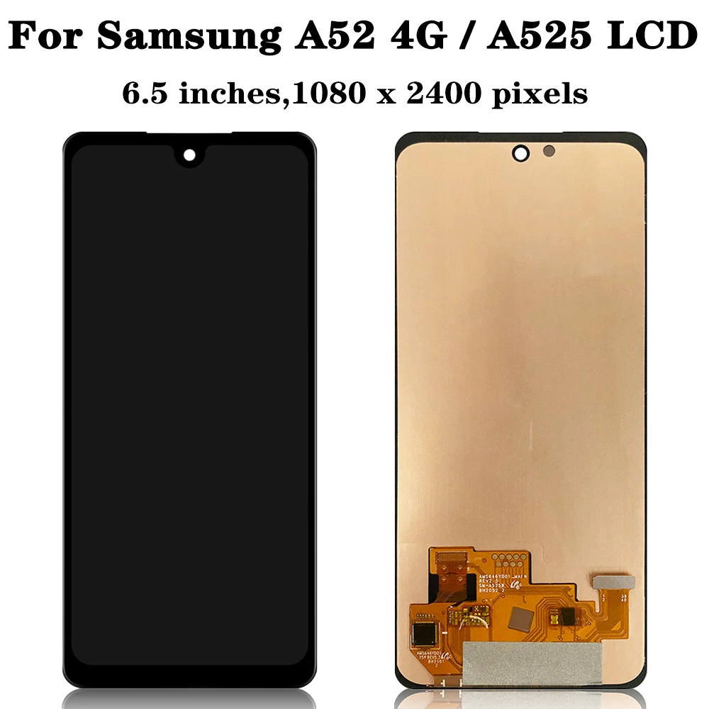 Imagem -03 - Qualidade Oled Lcd Touch Screen para Samsung A52 4g A525 Sm-a525b Sm-a525f Sm-a525f ds 65