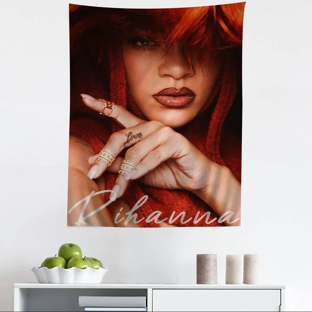 Singer R-RIHANNA Cartoon Tapestry Art Science Fiction Room Home Decor Wall Hanging Sheets