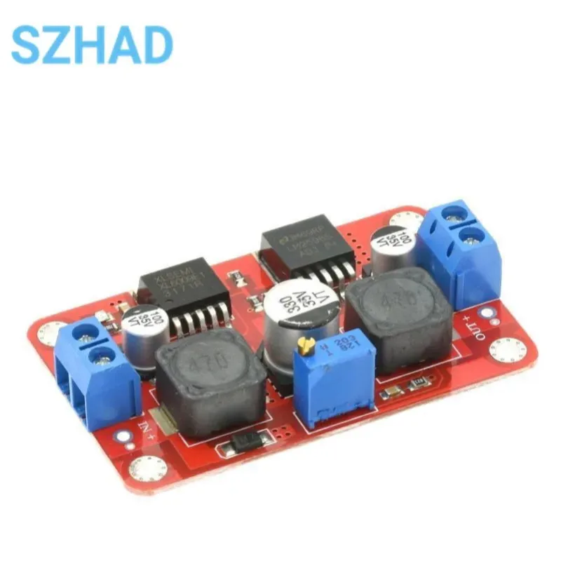 LM2577S To LM2596S Dual-chip Automatic Converter DC Solar Buck-boost Voltage Module High-power Adjustable Vehicle Power Module