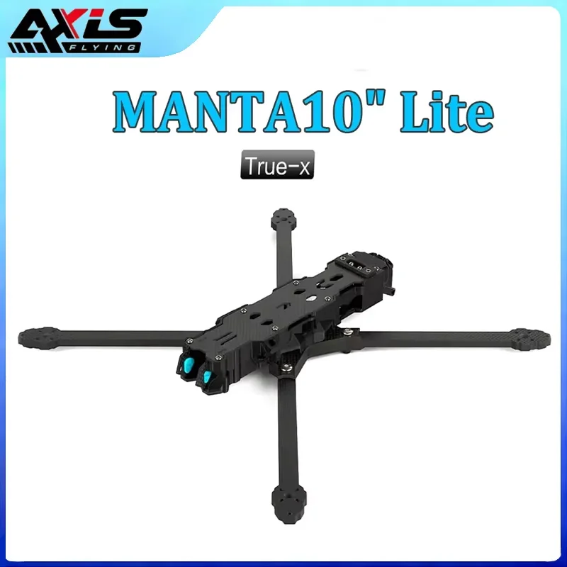 

Axisflying MANTA10" Lite 10-дюймовый FPV-дрон для фристайла, комплект True X Frame, колесная база 402 мм, совместим с карбоном T700, 10-дюймовые пропеллеры
