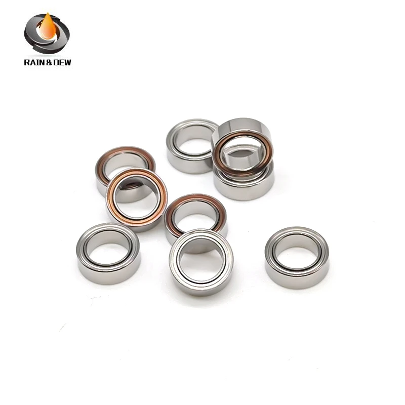 R168ZZ تحمل 10 قطعة 6.35x9.525x3.175 مللي متر محرك مزدوج محمي مصغر R168 Z ZZ الكرات R168Z