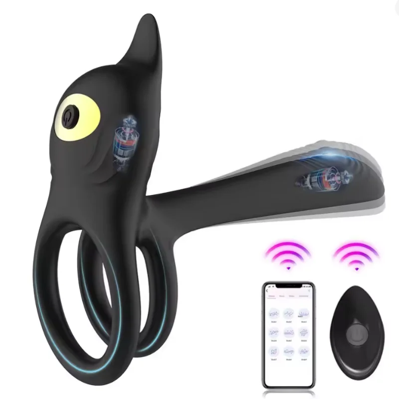 Dual Vibration Silicone Intimate Care Ring Portable Waterproof Multi Frequency Massage Tool Soft Skin Friendly USB Rechargeable