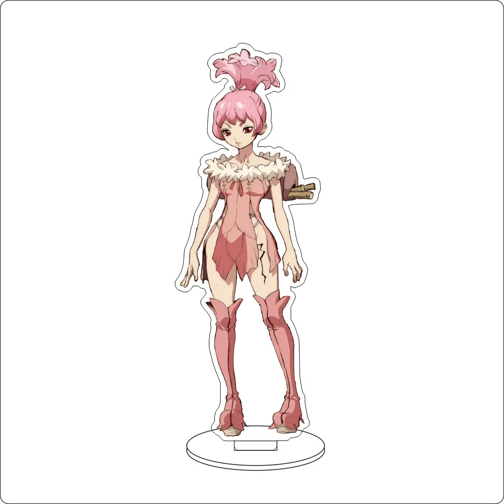 16CM Anime Dr.STONE Cosplay Acrylic Stand Ornaments Ruri Chrome Amber Ishigami Senkuu Ogawa Yuzuriha Figure Stand Halloween Gift