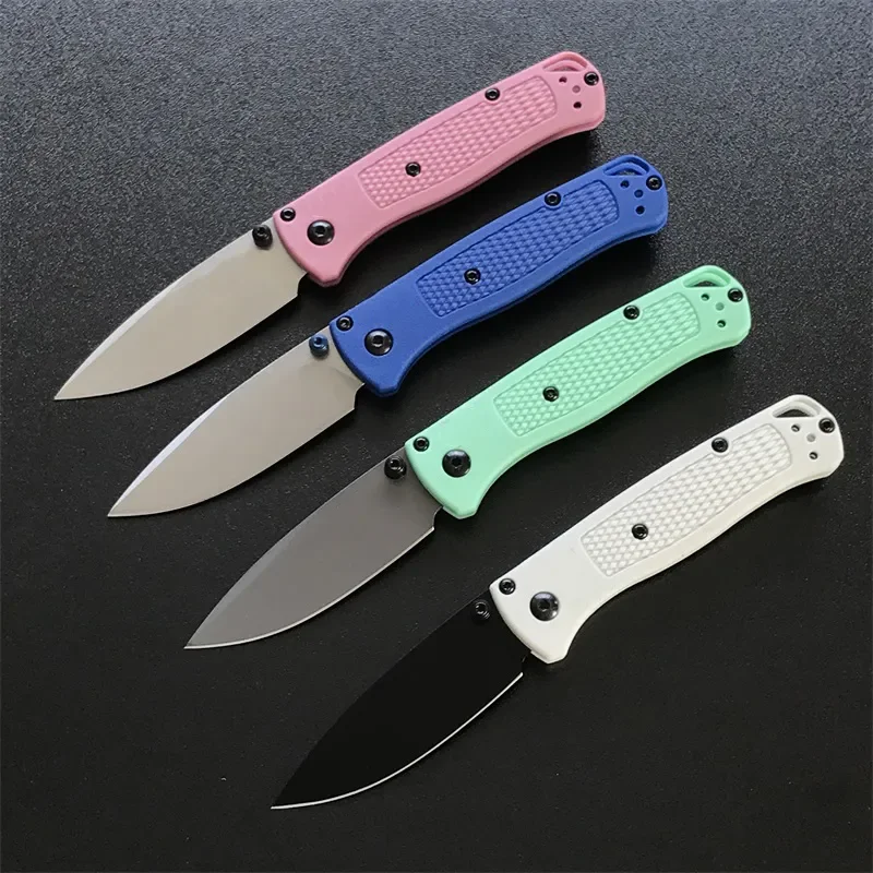 Mini Pocket Knives BM 533 Bugout Folding Knife Nylon Fiber Handle Outdoor Camping Fishing Knives Safety Defense EDC Tool