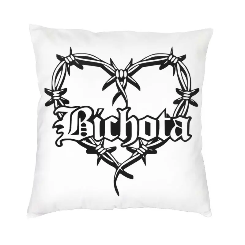 

Karol G Bichota Heart Cushion Cover 45x45cm Reggae Ainger Velvet Luxury Pillow Case for Sofa Home Decor