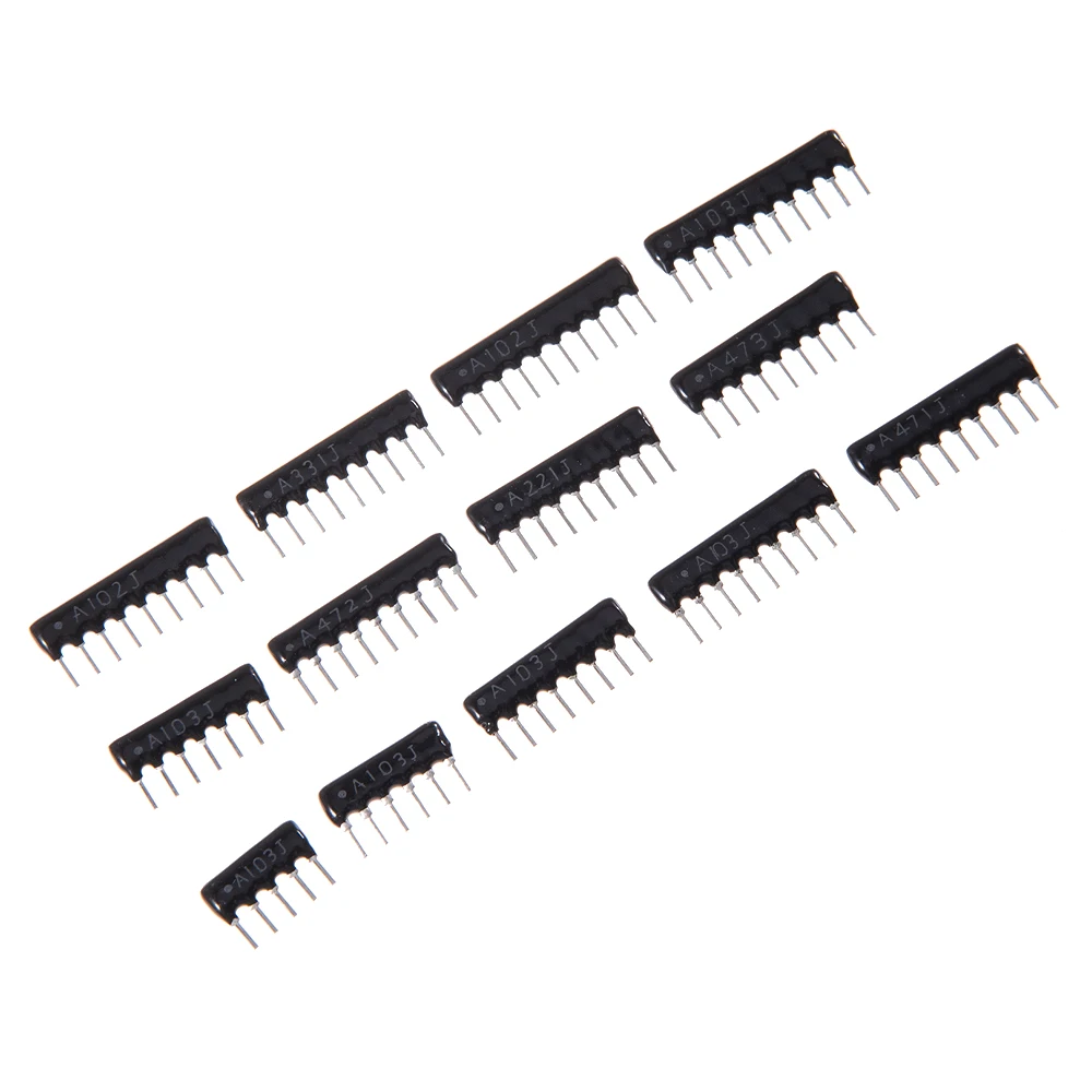 65pcs=13value*5pcs  7A103 5A103 6A103 Resistor Network Array kit Assortment set 9A103 9A102 9A472 9A221 9A331 9A471 8A103 10A103
