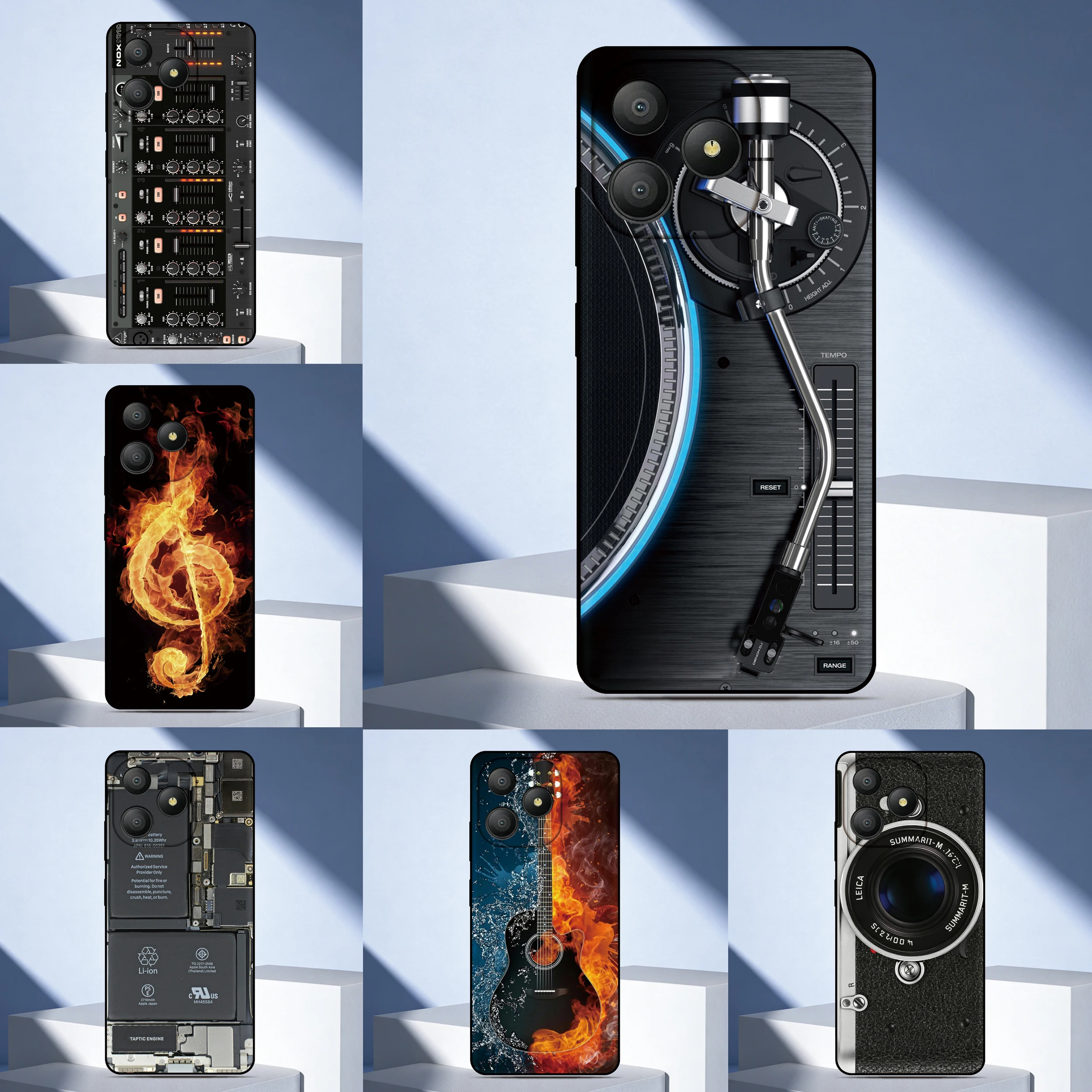Players DJ Music Phone Case For Ulefone Note 20 19 18 Ultra 10 12 13 14 15 16 17 Pro 13P 12P 11P 10P Custom Picture Back Cover