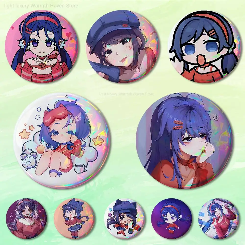 

Game M-MiSide Cute Mita Pins 58mm Cute Cartoon Badge Handmade Brooches for Backpack Accessories