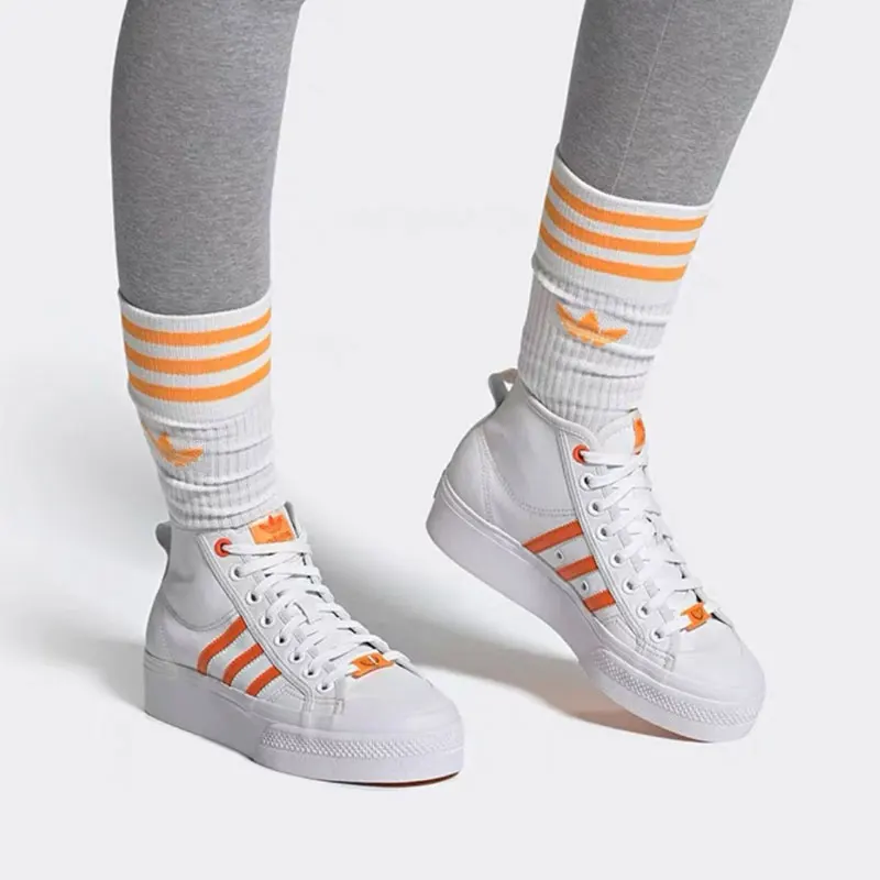Adidas Authentic Originals Women's Mid-Top Canvas Skate Shoes GY1897