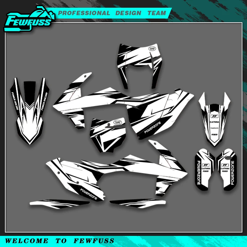 

Фловые наклейки с графикой Fewfuss для KTM SX SXF XC XCF 2016 2017 2018 EXC EXCF XCW 2017 2018 2019