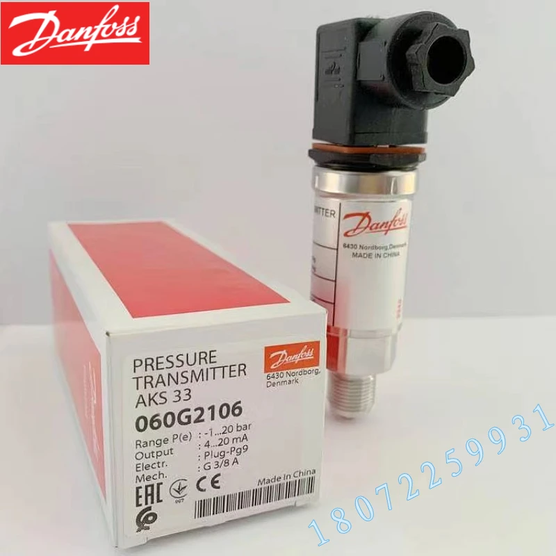 DANFOS AKS33 060G6505-1-20bar 4-20mA Genuine Danfoss Pressure Sensor Genuine