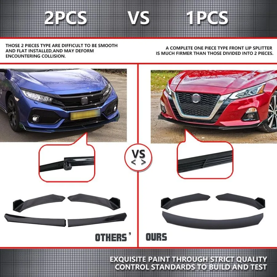 المصد الأمامي الشفاه المفسد + الجانب تنورة الفاصل + المصد الخلفي الشفاه التفاف الفاصل Canard جسم السيارة أطقم مع الأزرق قابل للتعديل 1013 S