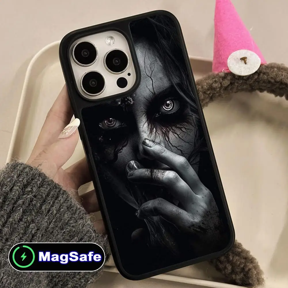 

Модный чехол для мобильного телефона Witch Girl для iPhone 17, 16, 15, 14, 13, 12, 11 Air Pro Max Plus Magsafe, цветной чехол с матовой поверхностью