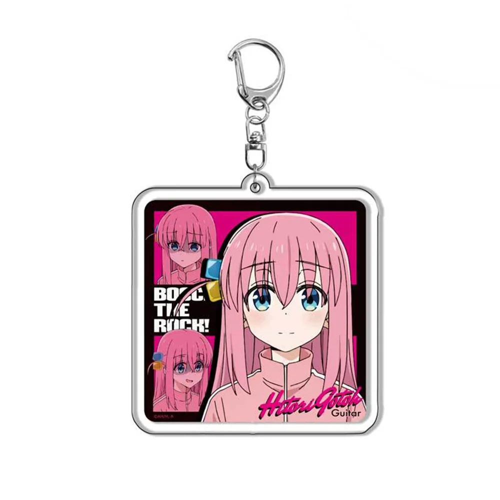 Anime BOCCHI THE ROCK! Key Ring Character Acrylic Key Chain Model Hidori Ijichi Nijika Yamada Ryo Kita Ikuyo Collect Toy Gifts