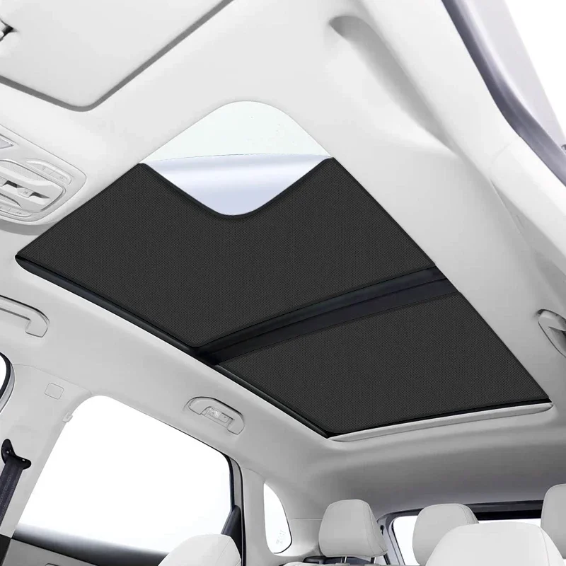 Car Suede Fabric Anti-uv Electrostatic Adsorption Sunroof Sunshade For MG ES5 2025-Present Heat Insulation Skylight Accessories