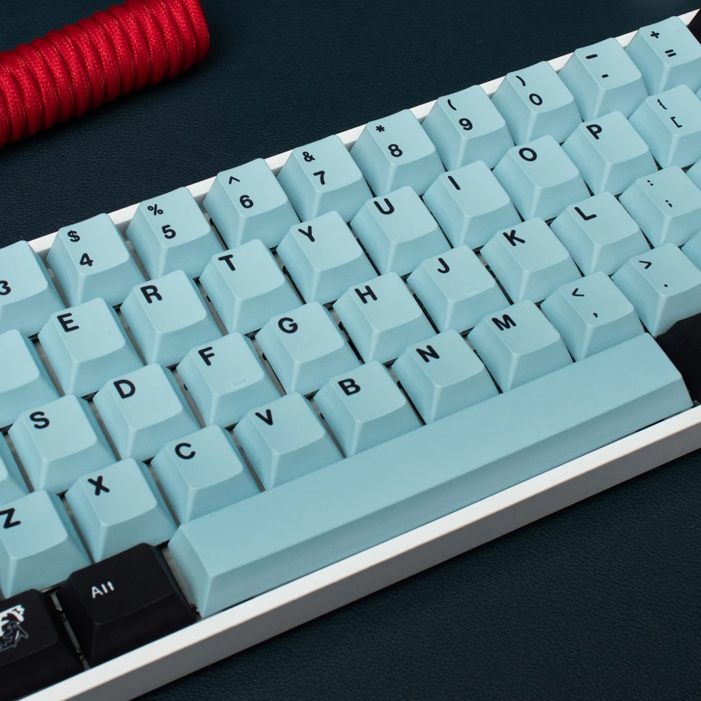 GMK Mizu Keycaps PBT Dye Sublimation Cherry Height Blue for Mechanical Keyboard AULA F75 Ajazz Ak820pro Mad60he 68he Game PC