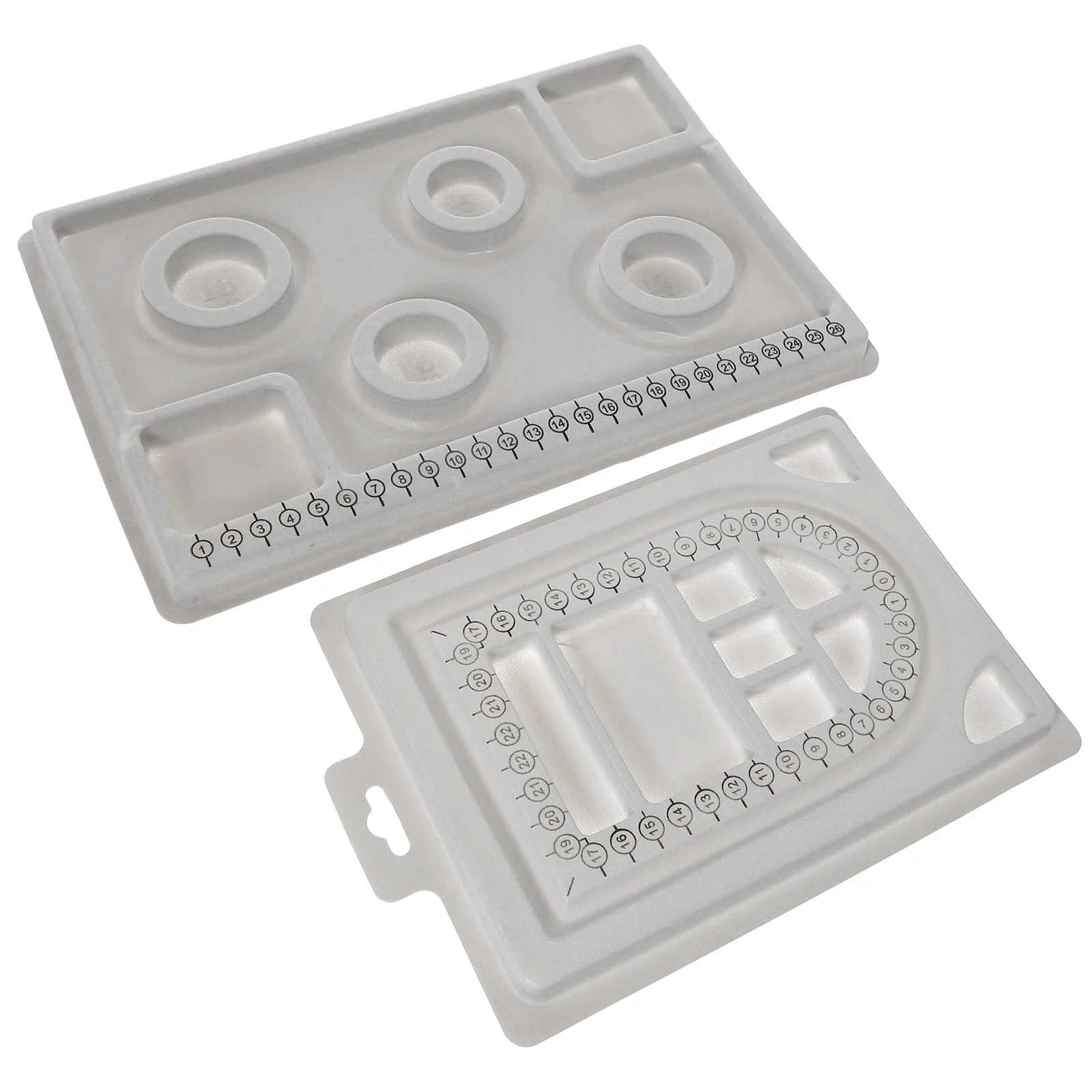 2 قطعة صينية تصميم الخرزة صنع المجوهرات تصميم الأخدود لقلادة سوار لتقوم بها بنفسك أداة القياس الحرفية لوازم الديكور #3