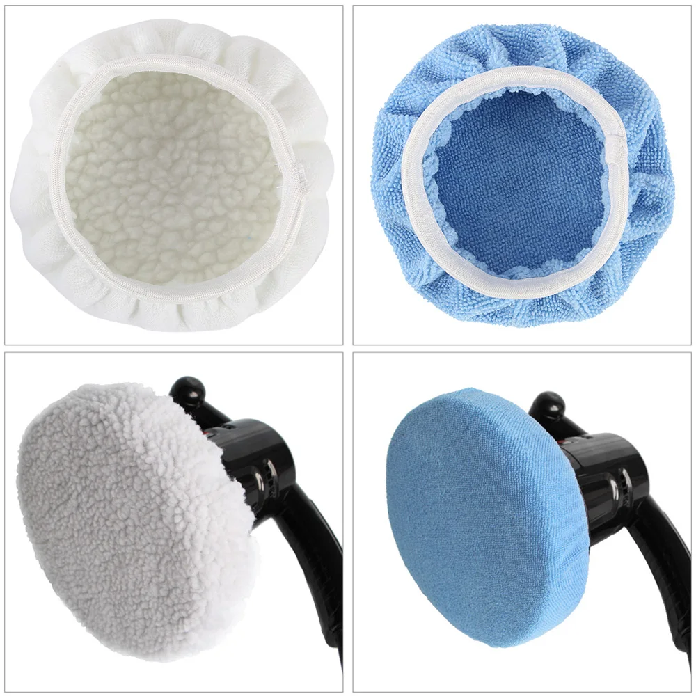 32/8PCS Car Polisher Buffer Pads Cover 6 In/150mm Car Polishing Pad Microfiber Bonnet Polisher Polish Pad Cleaning waxing Tools